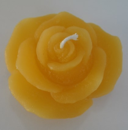 Rosenkerze orange (9cm)