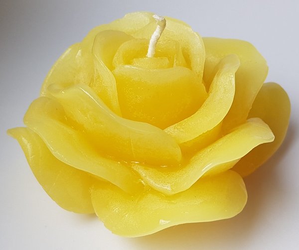 Rosenkerze gelb (11cm)