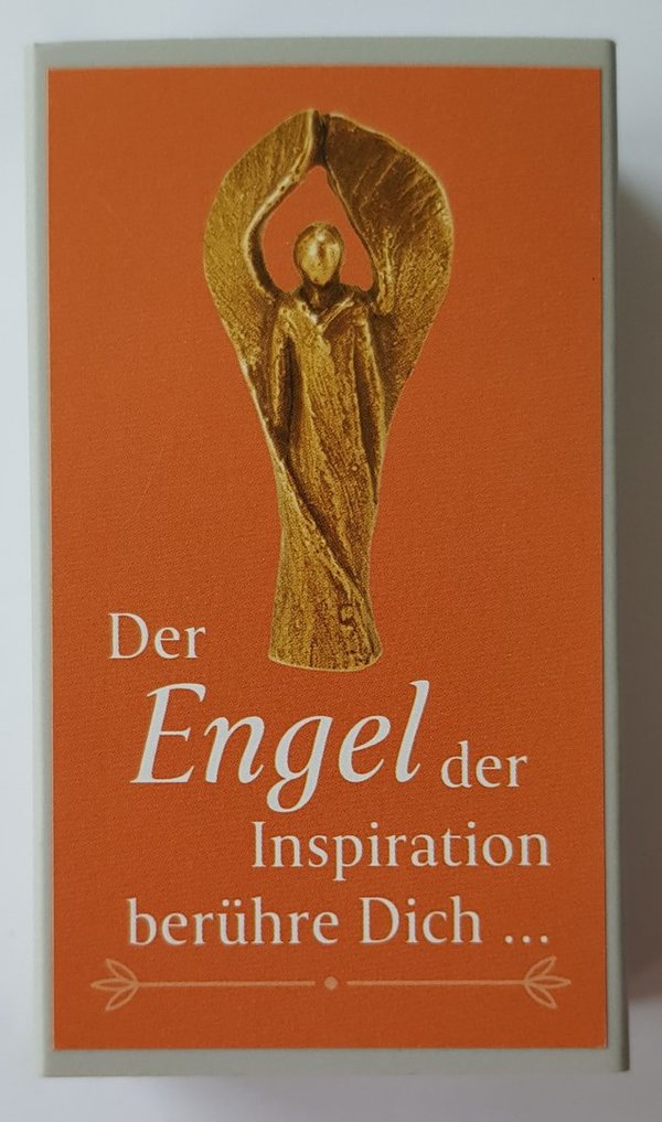 Bronzefigur Engel - Der Engel der Inspiration berühre Dich